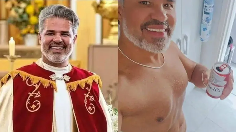 Padre é afastado de diocese após vazamento de fotos íntimas com outros homens e expondo g