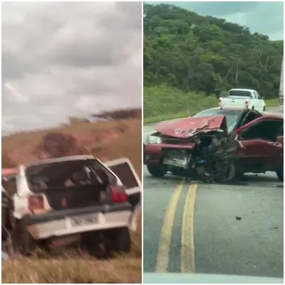 Acidente envolvendo dois irmãos de Valença é registrado na BR-101, no entroncamento de Laje