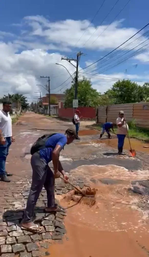 Prefeitura de Valença inicia trabalhos de restauração na Avenida Taquari, no Guaibim 