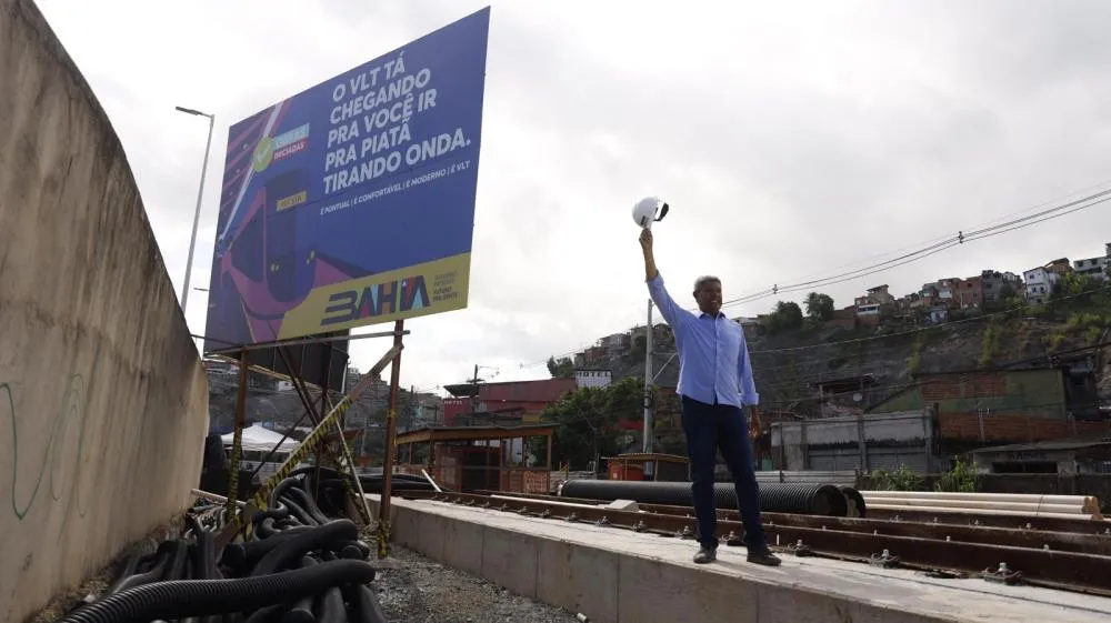 Obras do VLT de Salvador atingem 18% de execução e mantêm ritmo acelerado