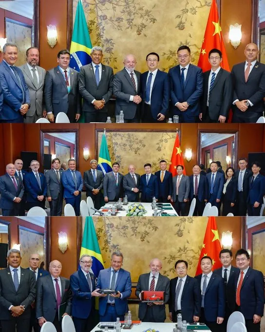 Ao lado de Lula, Jerônimo se reúne com empresários chineses em Pequim