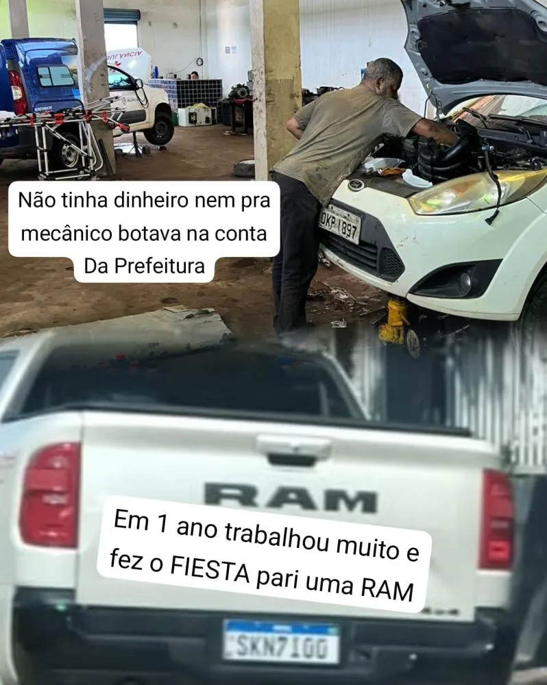 De Fiesta 2010 a RAM 2024: o “milagre automotivo” do ex-secretário que agora circula por São Felipe